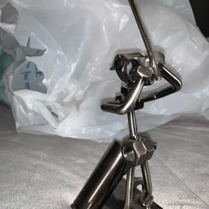 Golfer made from nuts and bolts Art